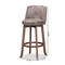 Baxton Studio Adams Modern Transitional Distressed Grey Fabric and Walnut Brown Finished Wood 2-PC Bar Stool Set 186-11793-Zoro - alternate 8